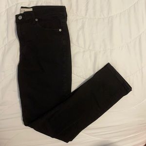 Black straight jeans